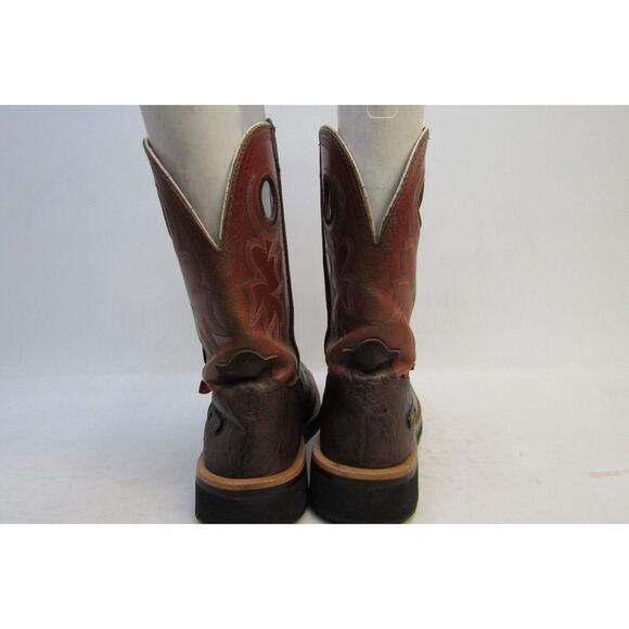 TONY LAMA Mens Size 10.5 D Brown Orange Leather Buckaroo Cowboy Western Boots main image 8
